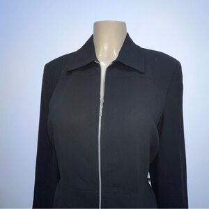 Vintage Ann Taylor black lined jacket size 12.